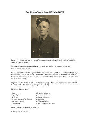 A preview of a PDF biography for Powell, Thomas Trevor